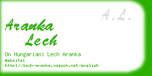 aranka lech business card